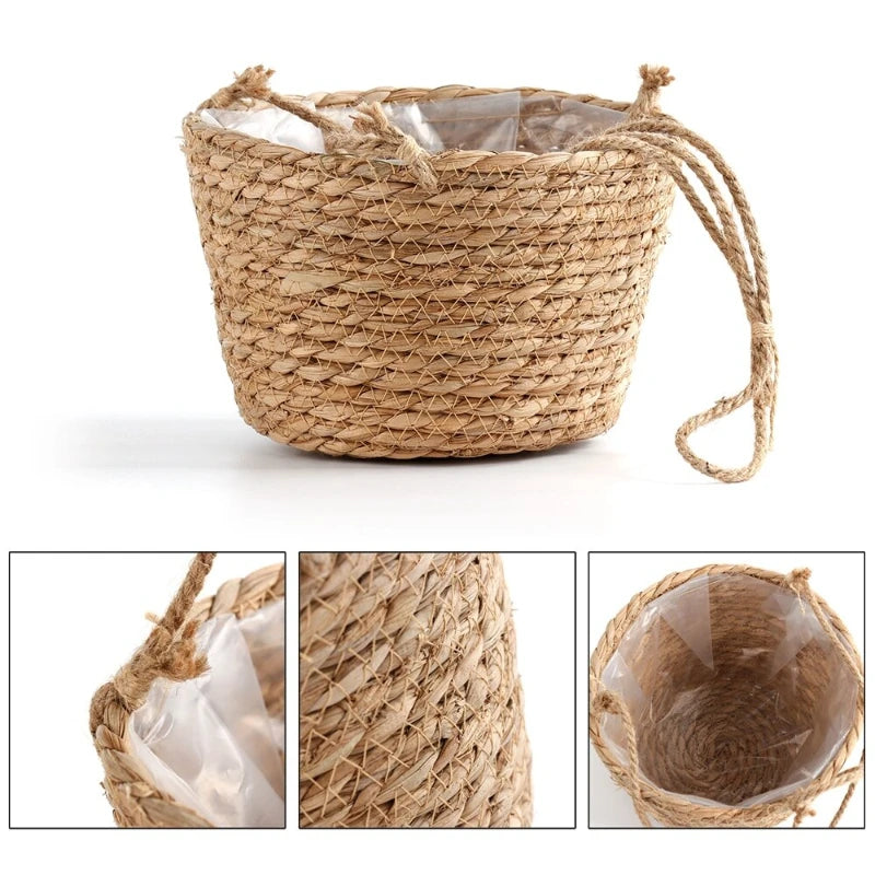 Vaso de planta suspenso - basket Decor