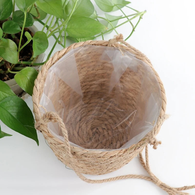 Vaso de planta suspenso - basket Decor